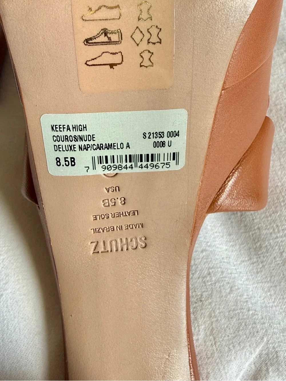 SHUTZ Keefa Platform High Heel Sandal in Nude